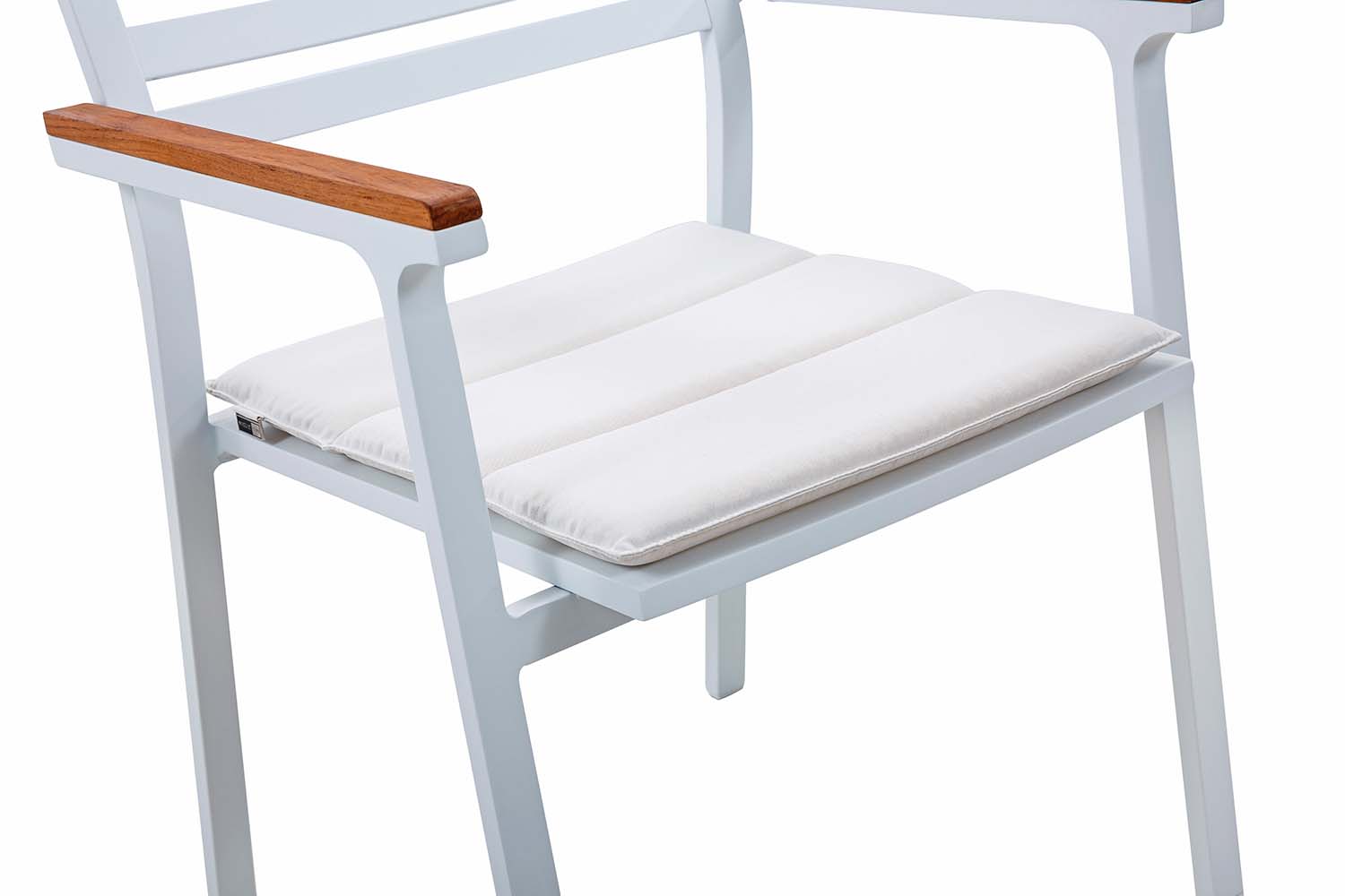 Dış Mekan Metal Sandalye Veranda Kolları ve Koltuk Minderleri Dış Mekan Yemek Sandalyeleri