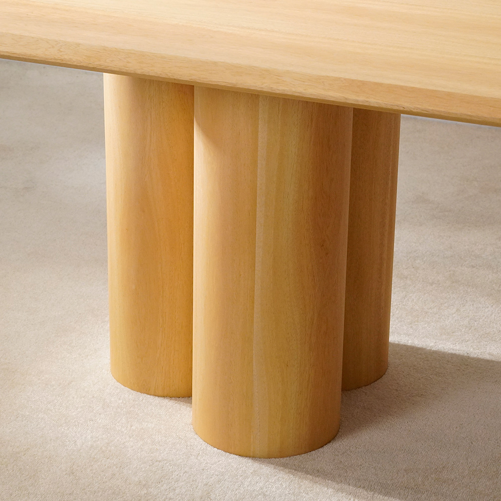 Minimalist Çiftlik Evi Kare Ahşap Yemek Masası Seti 4 Kişilik