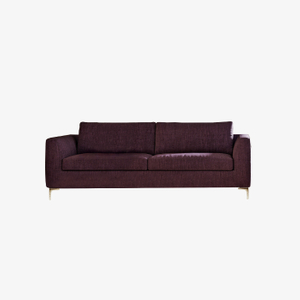 Kumaş Kırmızı Salon Takımı Loveseat 2'li Koltuk