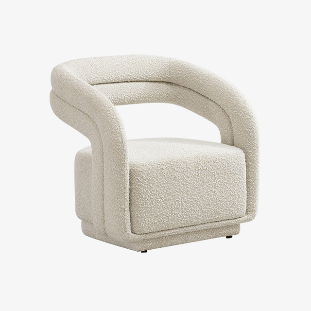 Minimalist Beyaz Kapalı Salon Sandalyesi Yatak Odası Oturma Odası Mobilyası Kapalı