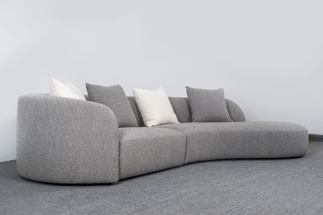 Kumaş Modern Kavisli Kanepeler