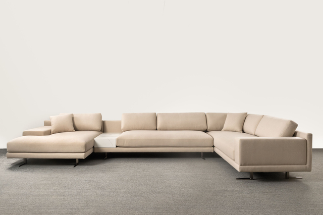 Oturma Odası Lüks Kanepe Köşe Masalı Dilimli Kumaş Koltuk Takımı